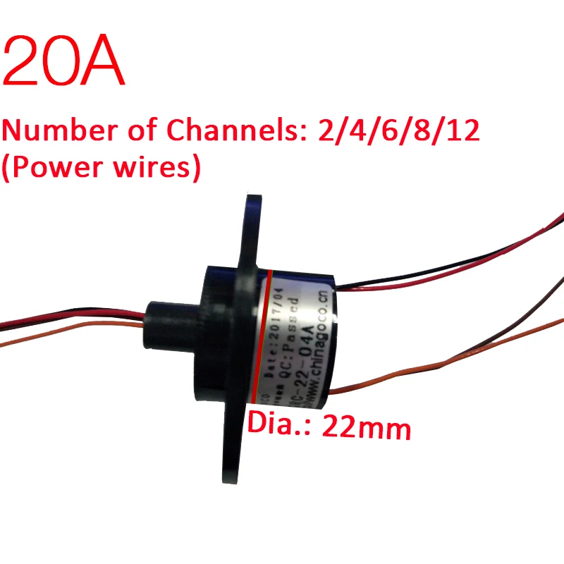 Slip Ring 22mm 2/ 3 Channel 20A Rotate Dining Table Slip Ring Electric Collector Rings Slip Ring Rotary Joint