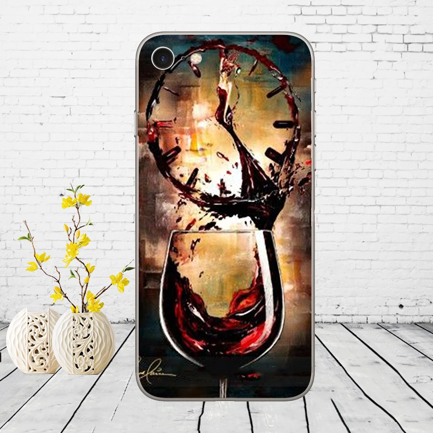 Keep calm and drink a bear винный узор резиновый мягкий силиконовый чехол для iPhone 5 5S SE 6 6s 8 plus 7 7 Plus X XS SR MAX - Цвет: 17