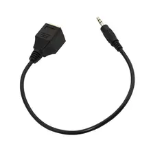 3,5 мм 1/" штекер аудио кабель к Rj45 гнездо Ethernet адаптер короткий кабель