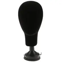 Пенополистирол манекен лицо модель головы подставка для парика очки с базовым кронштейном-черный, 35 см