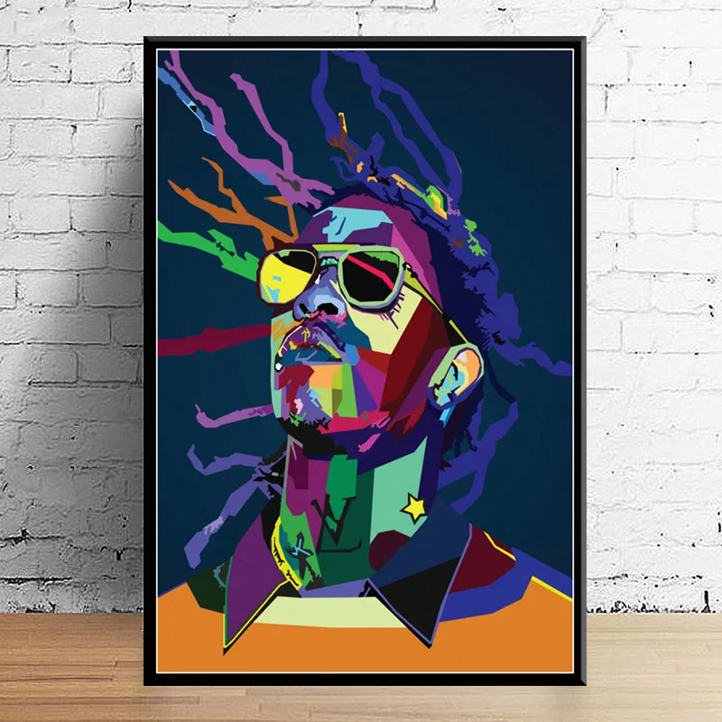 G157 художественный Декор Juice Wrld J Cole Post Malone Mac Miller Трэвиса скута рэпера Звезды хип-хоп настенная живопись на холсте Шелковый плакат