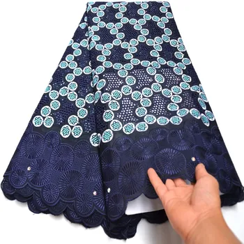 

2020 High Quality African Swiss Cotton Voile Lace Most popular swiss voile fabric 100% Dry Cotton Lace For Men and Women