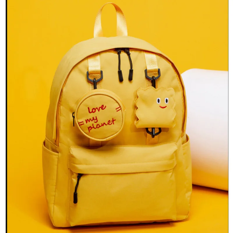 

Student's Japanese And Korean Style Leisure School Bags 2020 New Cute Style Fashionable Backpacks Large Capacity Travel Backpack