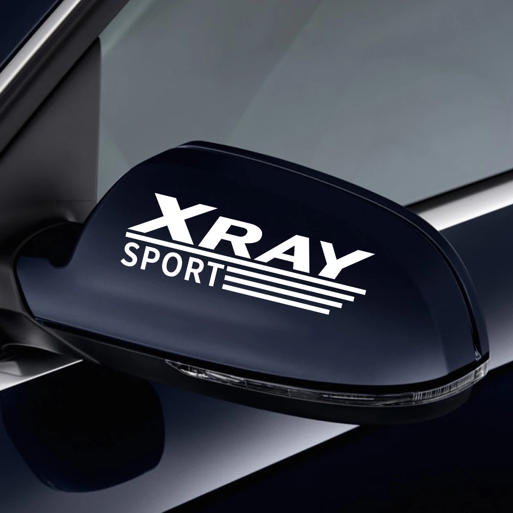 

2PCS Car Sport Reflective Trim PVC Stickers For Lada Xray Captivation Auto Rearview Mirror Vinyl Decoration Decals Accessories