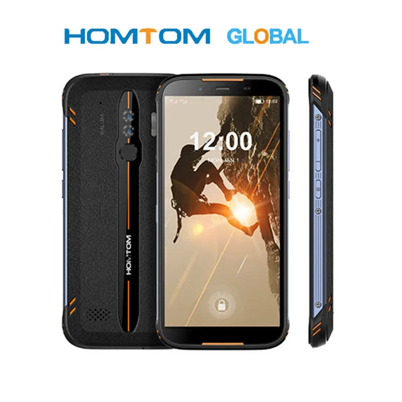 HOMTOM HT80 IP68 водонепроницаемый смартфон 4G LTE Android 10 5," 18:9 HD+ MT6737 NFC Беспроводная зарядка SOS мобильный телефон