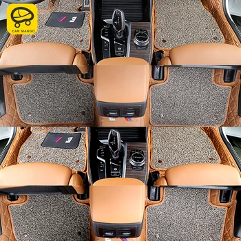 

CarManGo Car Accessories Floor Mats Pad Cushion Mat PU Wire Mat Luxury-surround Interior Decoration For BMW X3 G01 2018-2020