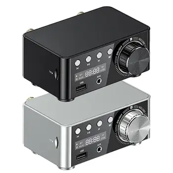 

HIFI Bluetooth 5.0 Digital Power Audio Amplifier Board 50WX2 Stereo AMP Amplifier Home Theater Support AUX USB TF Card Player