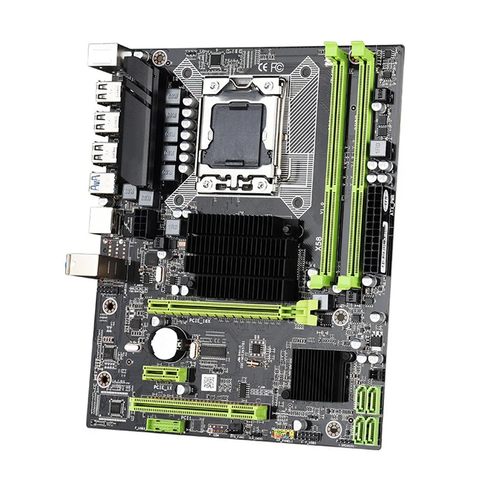 

X58 3.0 Computer Motherboard Multi-Graphics Card Output High Compatibility All Solid Capacitors Replace Computer Motherboard
