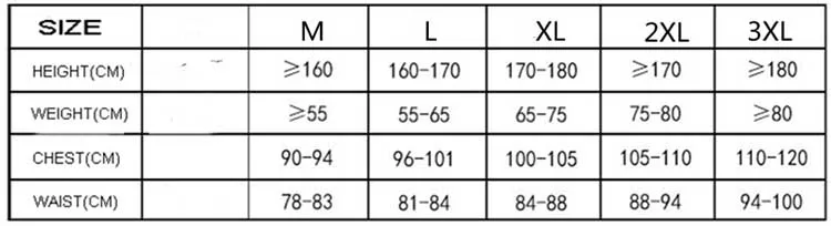 jacket size