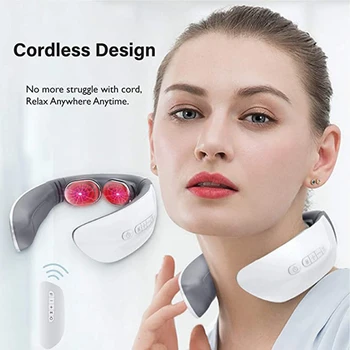 

Wireless 3D Travel Neck Massage EquipmentElectric Pulse Neck Massagerwith 3 Modes Electric Neck Massager