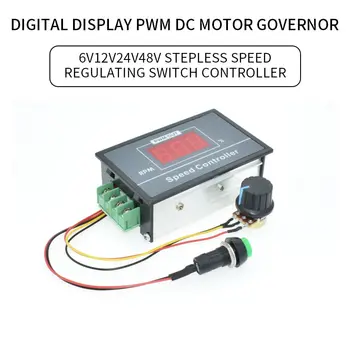 

30A Digital LED DC Motor Speed Controller DC 6-60V 12V 24V 36V 48V 30A PWM Speed Adjustable Stepless Governor Regulator