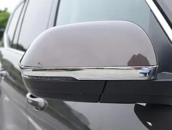

2 PCS ABS Chrome Car Side Rearview Mirrors Anti-rub Decoration Cover Trims Stickers For Volkswagen Teramont 2017 Car Styling