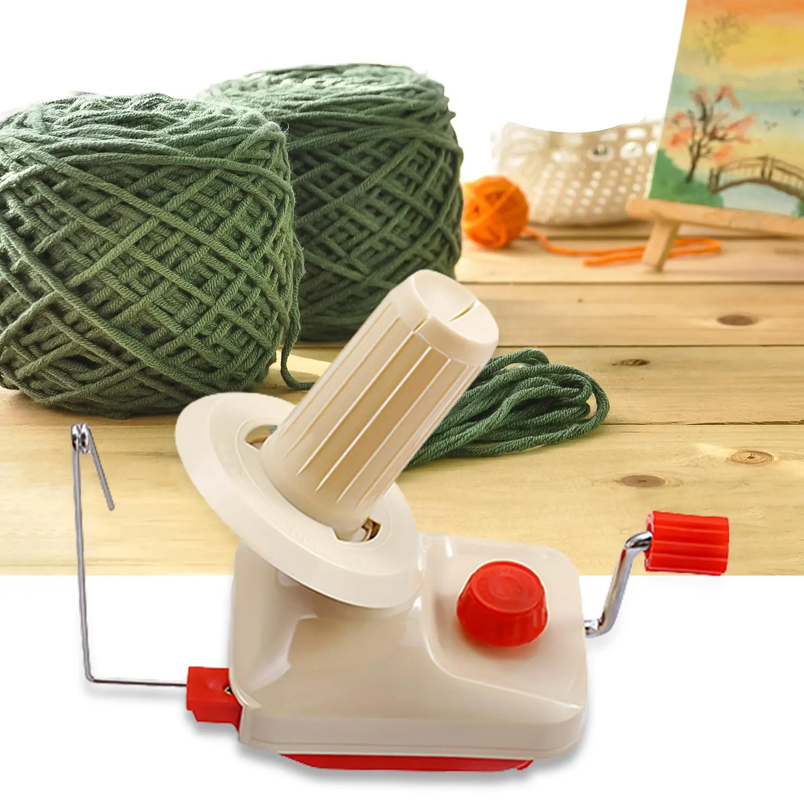 Fiber String Manual Operated DIY Handheld Sewing Supplies Winding Machine Patchwork Household Ball Wool Winder Holder | Дом и сад