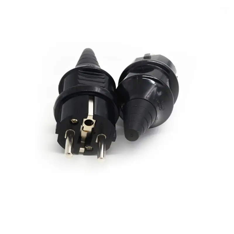 

EU 16A 250V France Grounded Power Cable Connector Socket Plug Cord Convertor 85WD