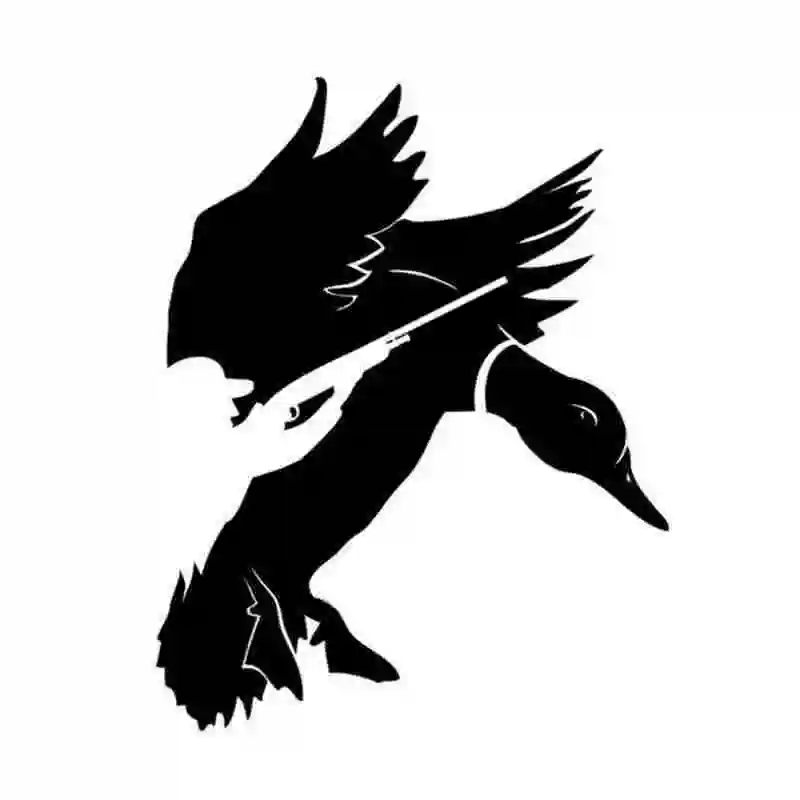 Pegatina Hunt Duck Decal Hunting Dog Shotgun Sticker Hollow Sticker Hunter Car Window Vinyl Decal Funny Poster Motorcycle