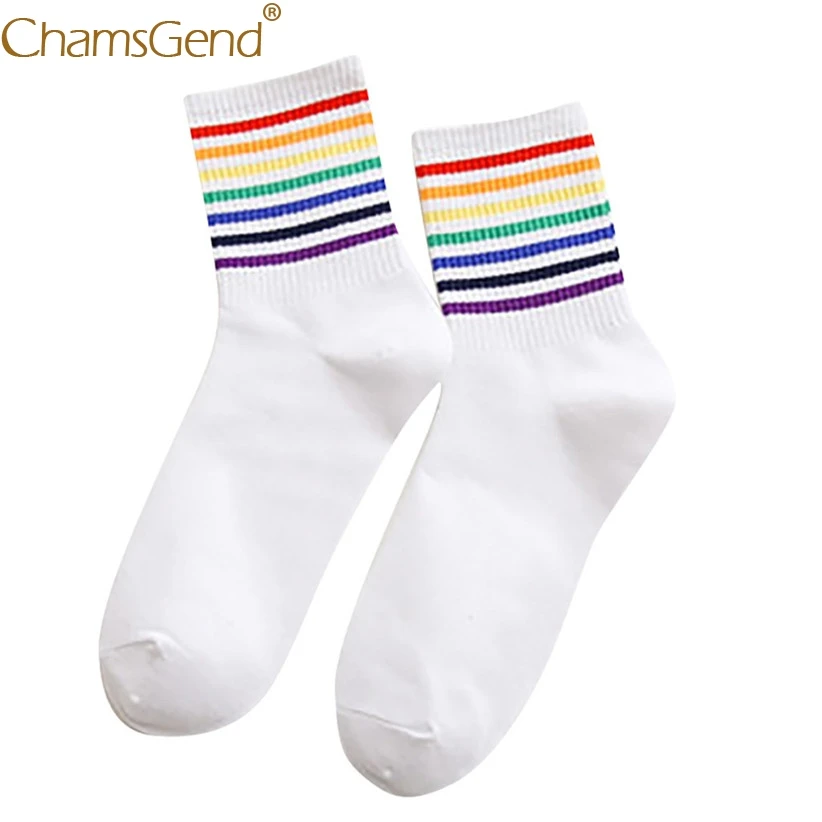 2 пар/лот, повседневные разноцветные хлопковые полосатые носки в стиле Харадзюку, дышащие удобные туфли, носки для женщин и девочек, 9Nov