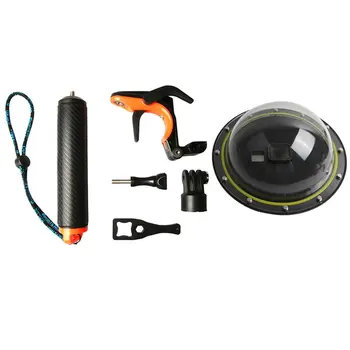 

Port Waterproof Case Housing for GoPro Hero 5 Black Hero 6 Hero 7 Trigger Dome Cover Lens Shooting Accessories