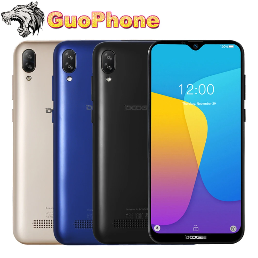 

DOOGEE Y8C Smartphone 1GB RAM 16GB ROM Android 8.1 6.1" 19:9 Waterdrop LTPS Screen MTK6580 3400mAh Dual SIM 8MP+5MP Mobile Phone