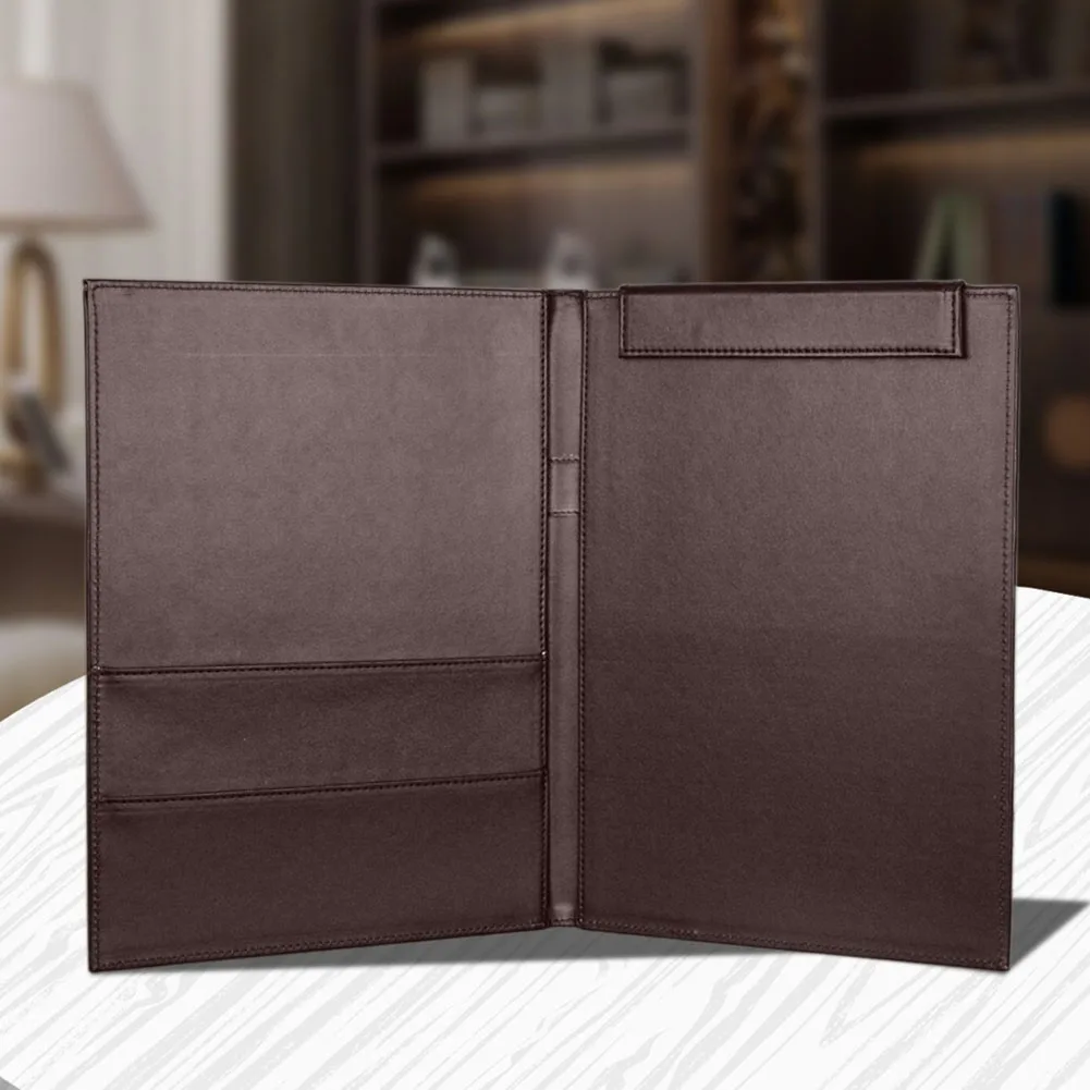 

Conference Storage Documents A4 PU Leather Business Office Multifunction Protective Portable School File Folder Stationery