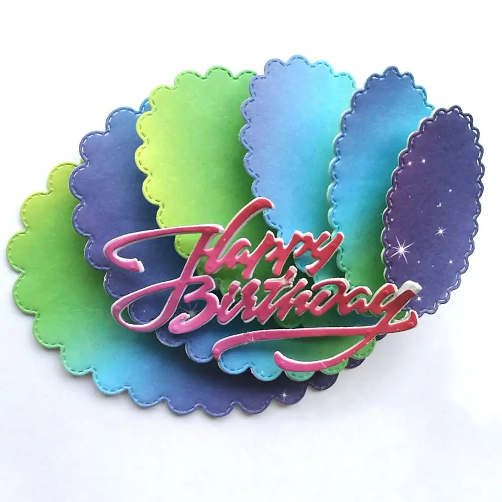 Dolce Vita Metal Cutting Dies 2020 Oval Background Craft Die Cut Scrapbooking for DIY Paper Card Making Template | Дом и сад