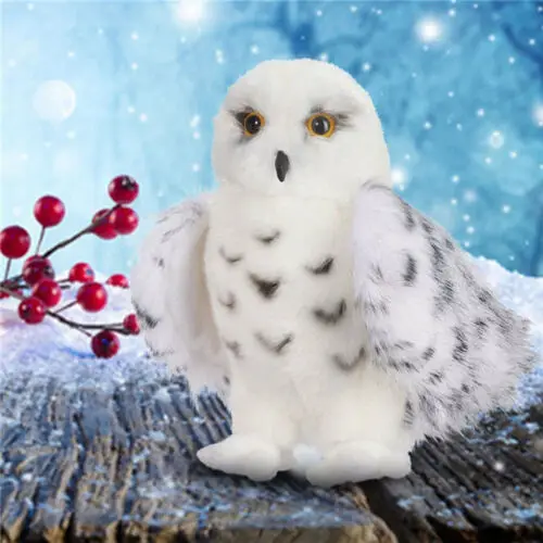 Милый волшебник Снежная Сова плюшевая, игрушка чучело животное Hedwig Поттер сова 8-12 ''милые подарки на день рождения PPT хлопок