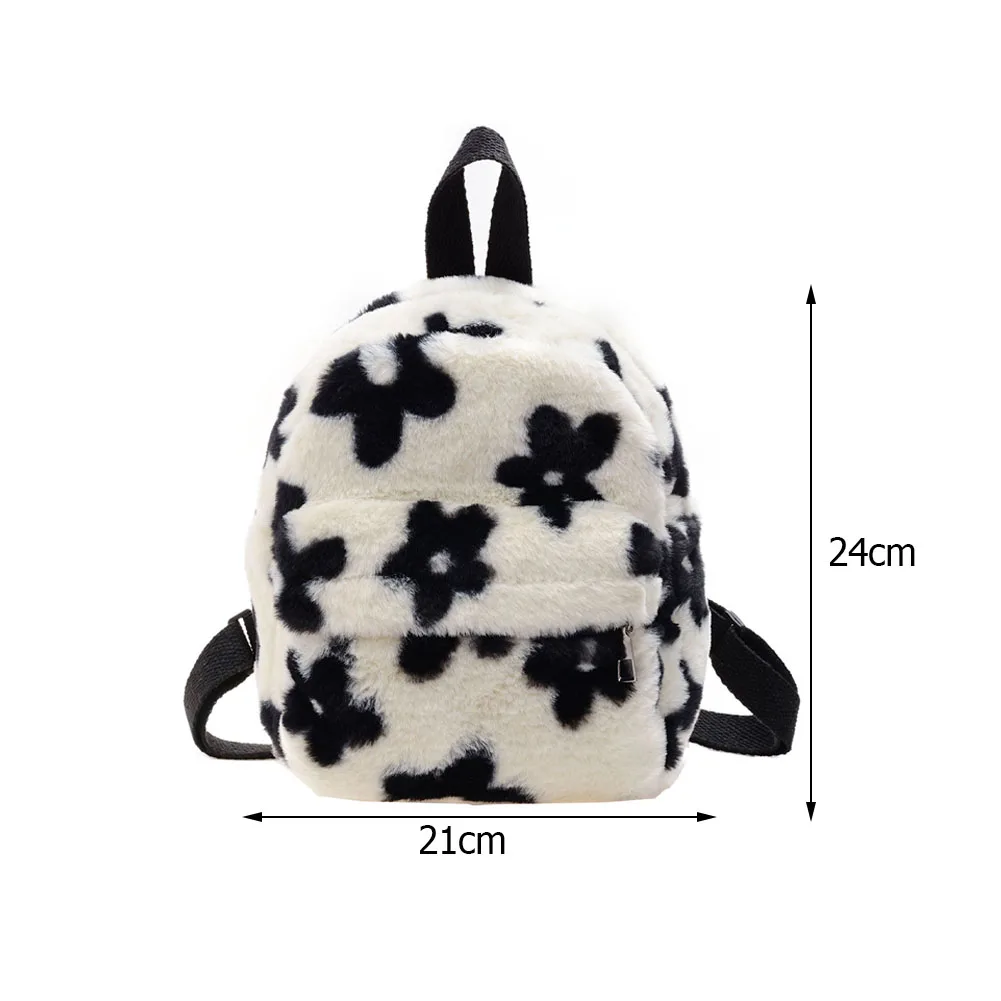 Portable Children Travel Shopping Rucksacks Casual Autumn Winter Lamb Fleece Women's Bagpack Cute Bear Shaped Shoulder Backpack stylish backpacks for teenage girl