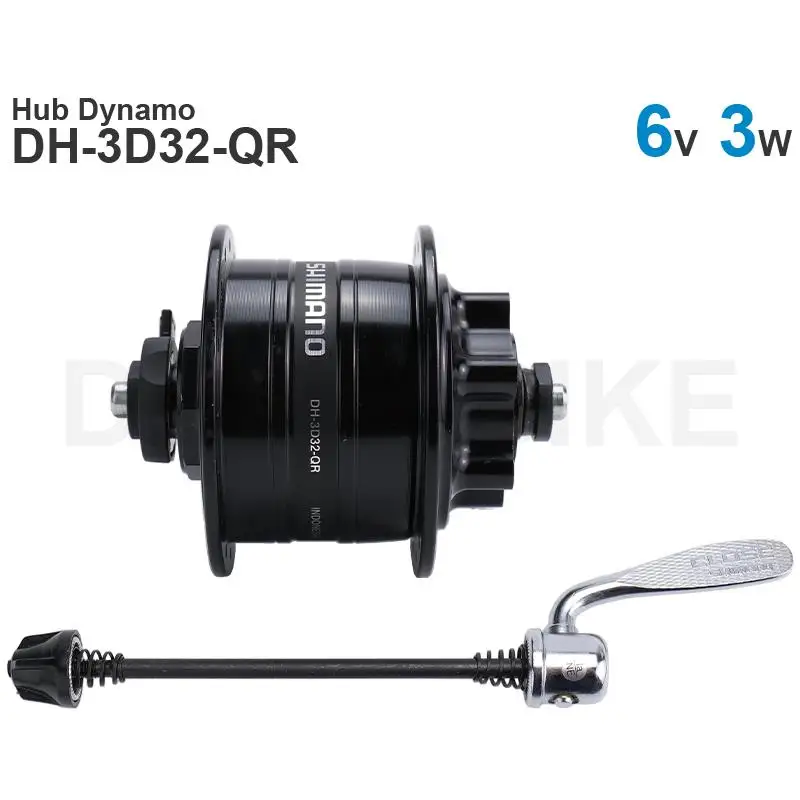 Shimano DH-UR700-3D Hub Dynamo - Centerlock - QR - black