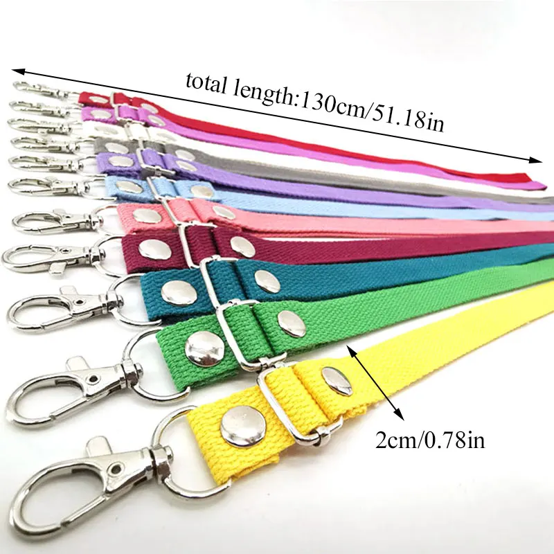 130cm Canvas Bag Strap Candy Color Adjustable Shoulder Straps 11 Colors DIY Replacement Handbag Belt Bag Parts Accessories
