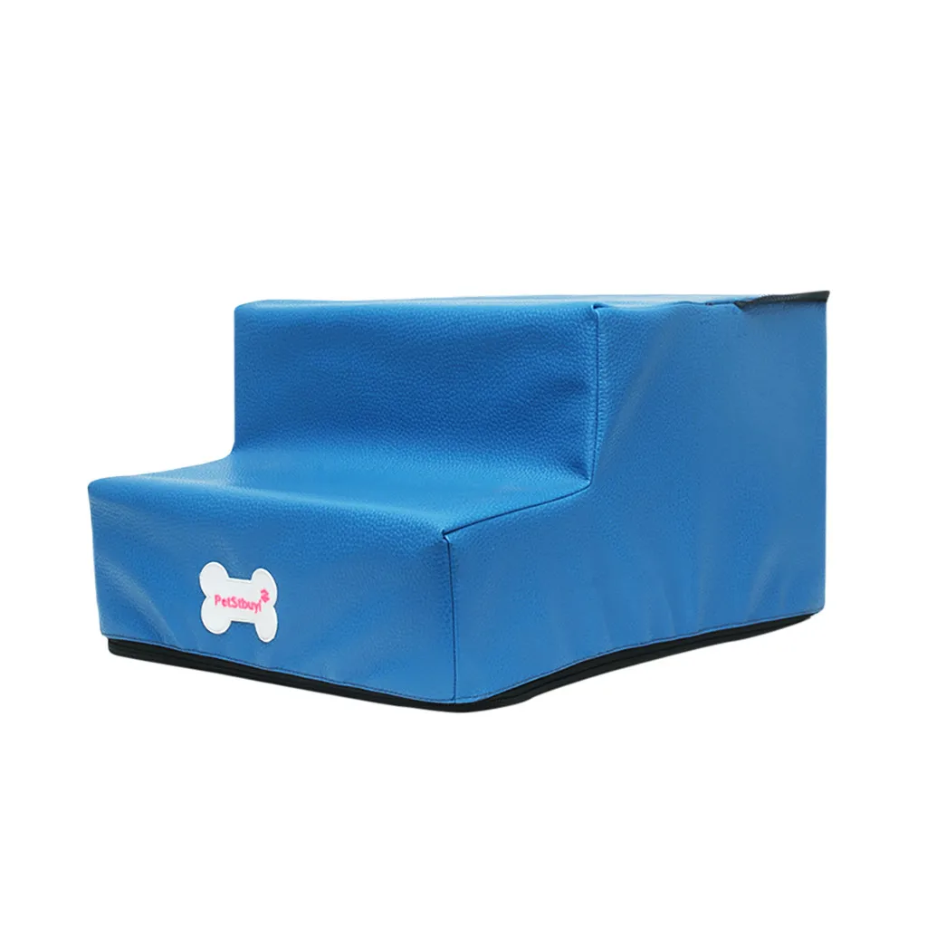 

New Waterproof Leather Pet Stairs Non-slip Bottom Pet Bed Cat Dog Ramp 2 Steps 2019 New Arrival Fashion