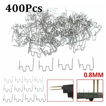 

Silver Welding Staple For Car Bumper Repair Welder Tool Stainless steel 400pcs S Style