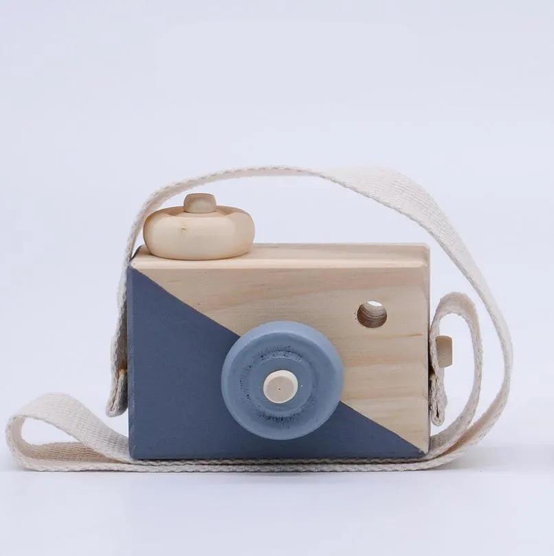 1PC Cute Baby Toys Mini Hanging Wooden Camera Photography Toys for Kids Montessori Toy Gift Children Wooden DIY Presents 10