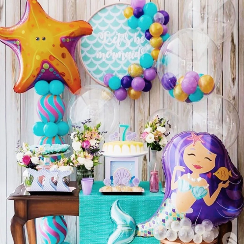 

Mermaid Ballons Kids Baby Party Decoration Aniversario Decorazioni Compleanno Adulte Artigos De Festa Decoracion Fiesta Infantil