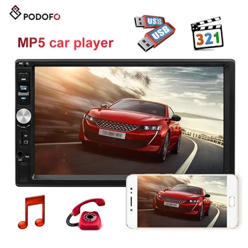 

Podofo 2 Din Car Radio 7'' Autoradio Bluetooth Mirror Link for Car Multimedia Player FM Radio USB TF Auto Audio Stereo