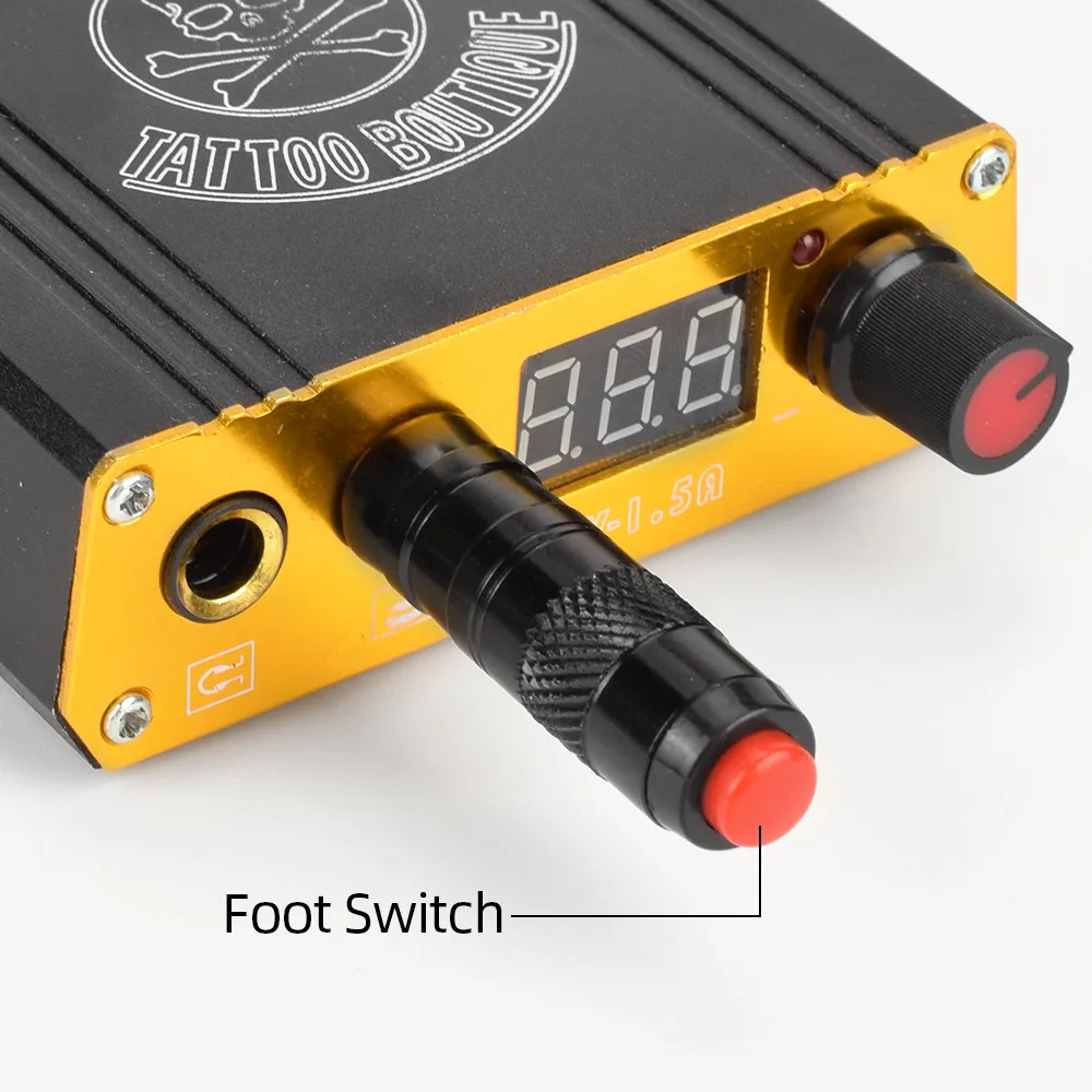 Tattoo Power Supply 1PC Black Portable Tattoo Foot Pedal Switch Plug Wireless Switch For Tattoo Machine Power Supply Accessory Foot Pedal Automatic