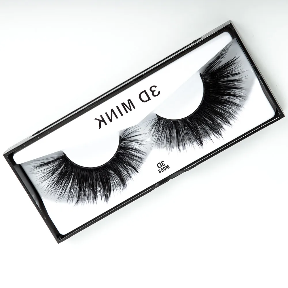 

Natural Long 3D False Lashes Real Mink Fur Crossing Mink Eyelash 3D Makeup Eyelashes Tools Strip Eye Lash Handmade Soft Cilios