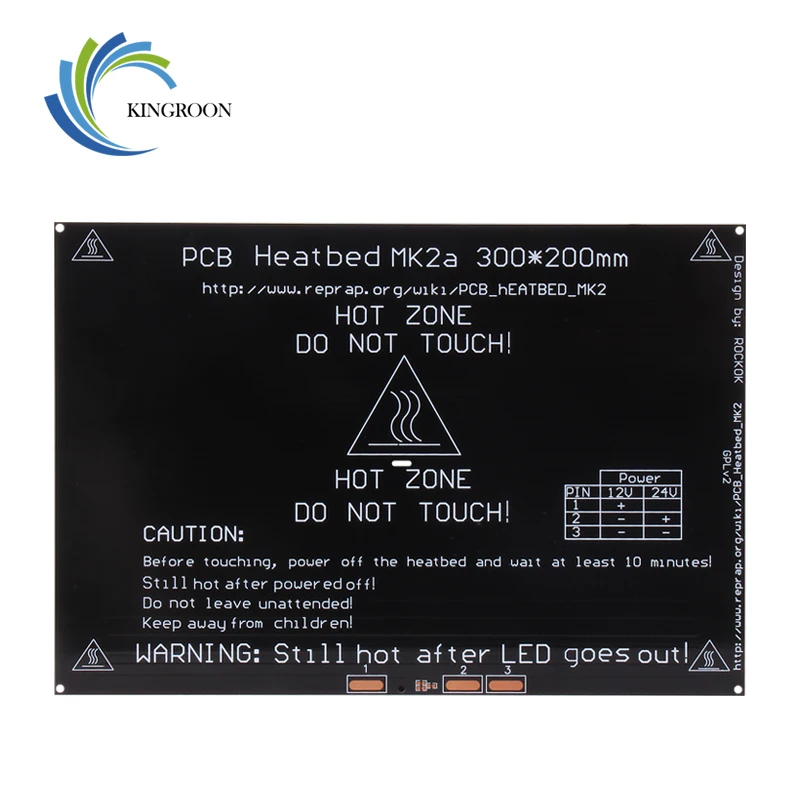 Najtaniej KingRoon 3D drukarki części akcesoria PCB MK2B aluminium Heatbed 300*200*3mm aluminiowa płyta