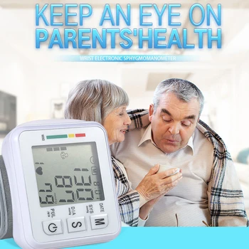 

Medical Wrist Automatic Blood Pressure Monitor BP Sphygmomanometer Pressure Meter Tonometer for Measuring Arterial Pressure