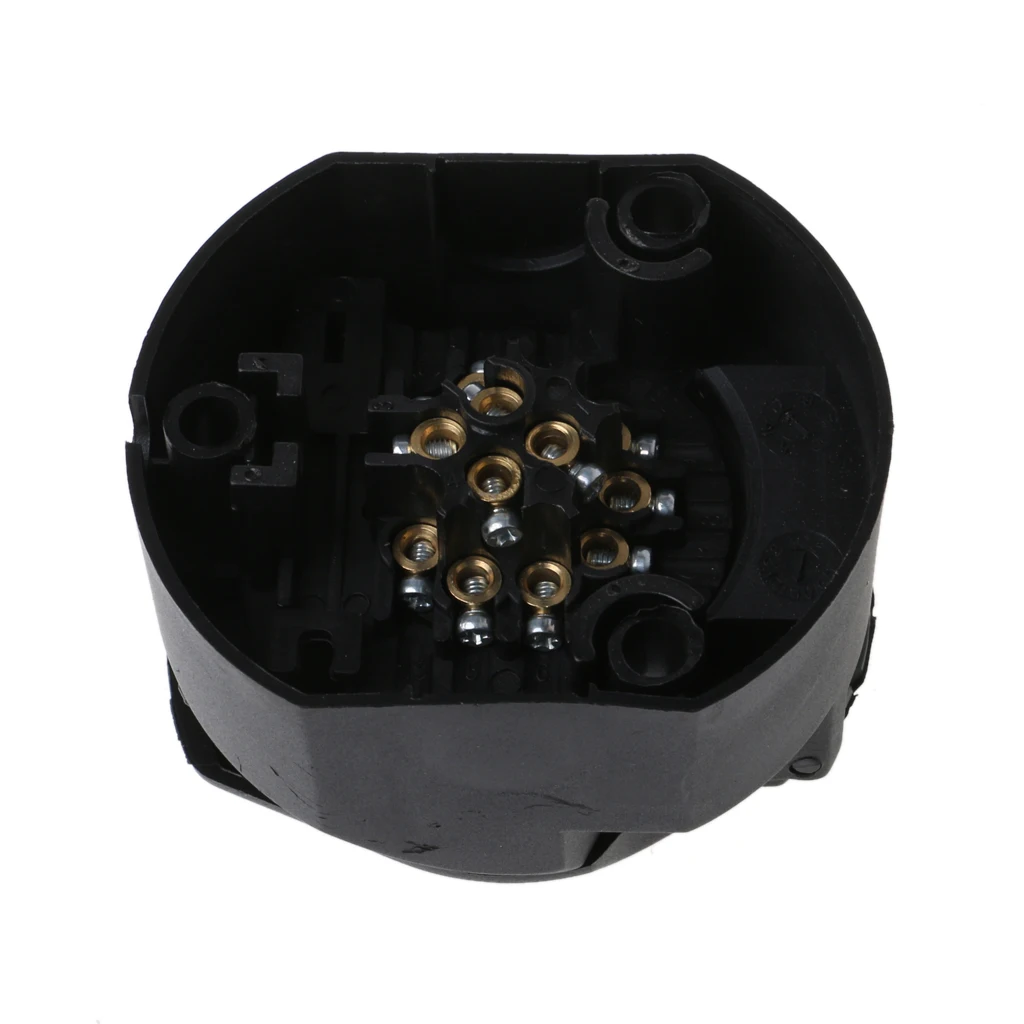

New Universal 13 Pin Euro Caravan Socket Plug Connector Adapter 12V Trailer Van Towbar Towing Retail/wholesale Support