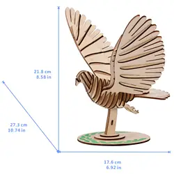 Мир голубь лазерное издание отправить запись 3D деревянные 3D головоломки модели детей DIY игрушки