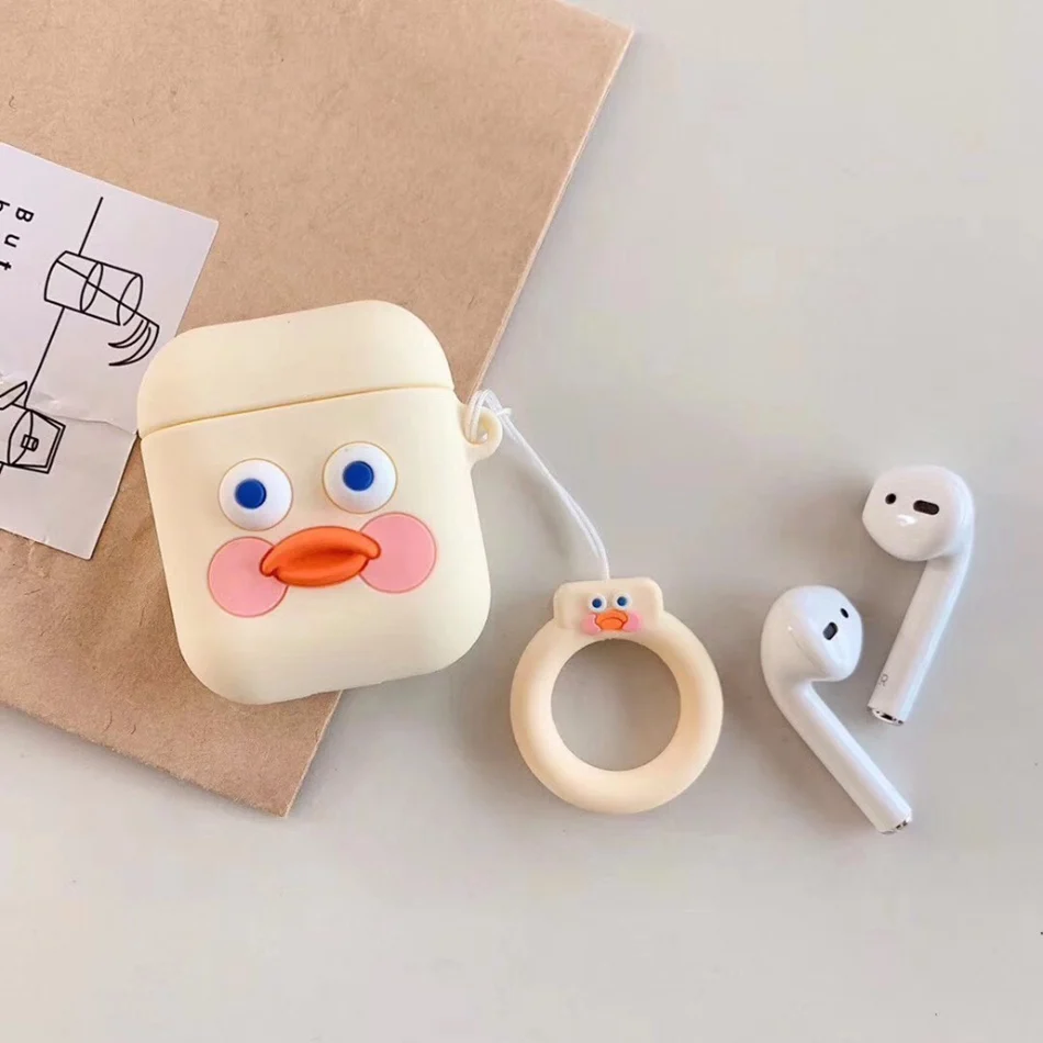 01 Универсальный чехол для наушников для Apple Airpods, чехол, милый мультяшный силиконовый чехол для наушников AirPods 2 Air Pods, подарок, чехол для наушников - Цвет: 01