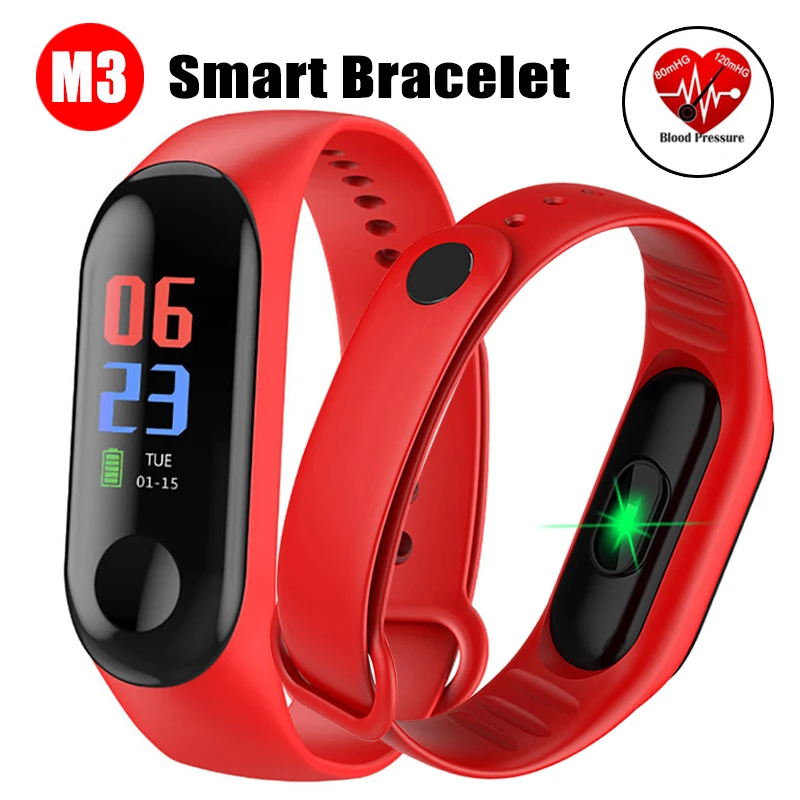 

Waterproof M3 Smartband Fitness Tracker Smart Bracelet Blood Pressure Heart Rate Monitor Smart Band Wristband PK Mi Band 3