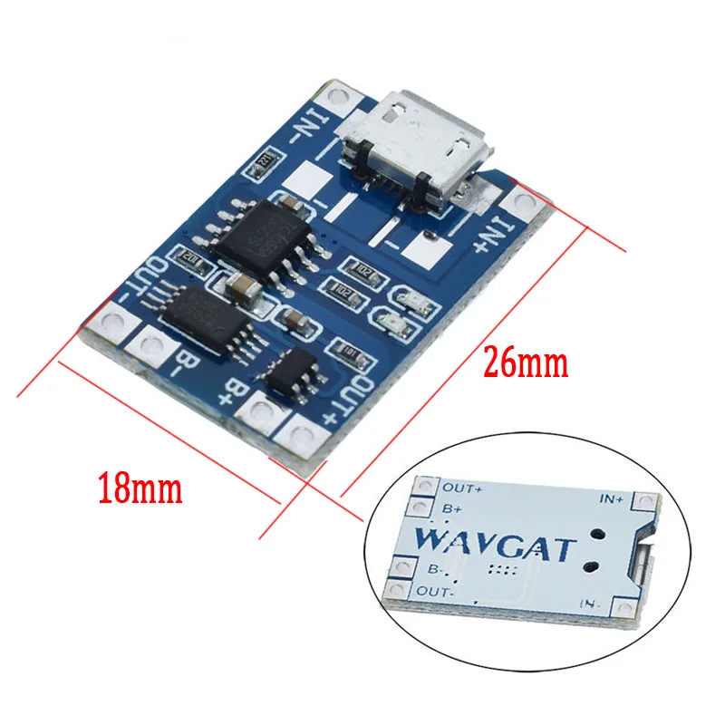 Умная электроника 5 в type c Micro USB 1A 18650 зарядная плата для литиевого аккумулятора с