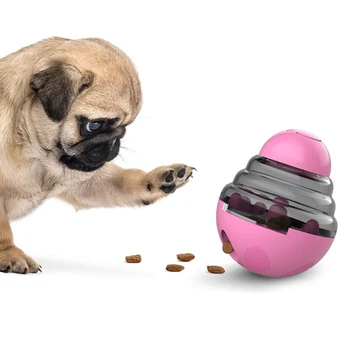 

Pet Toy Dog Bowl Leak-proof Ball Pet Toy Automatic Funny Feeding Pet Bite Cat Dog Tumbler Toy Dog Train Spill Food Ball 5