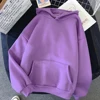 2021 Women Pink Hoodies Warm Ladies Long Sleeve Women's Casual Hooded Pullover Clothes Sweatshirt Dropshipping clothes 4