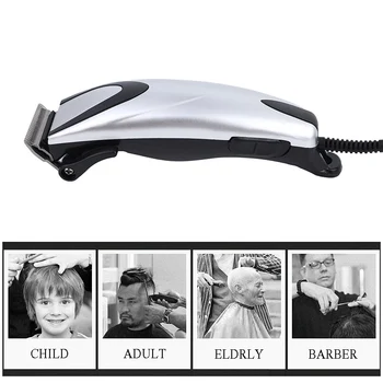 

Professional Hair Trimmer Electric Rechargeable Hair Clipper Men's Haircut Adjustable Guide Combs Brush EU