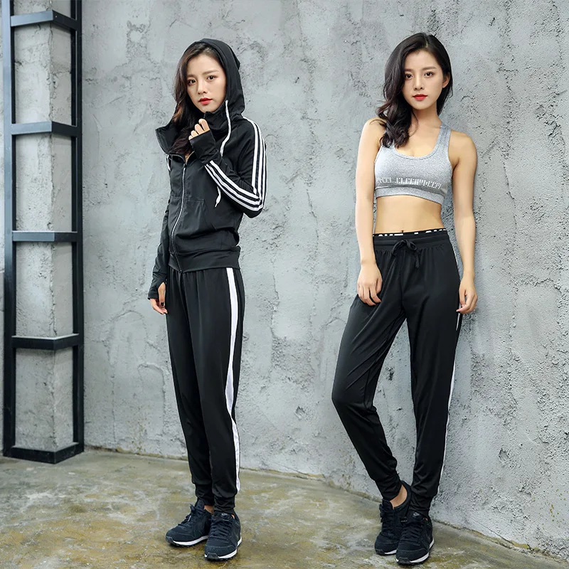 

lady suit women's three-piece set slim breathable quick-drying vest coat running suit fitness exercise suit