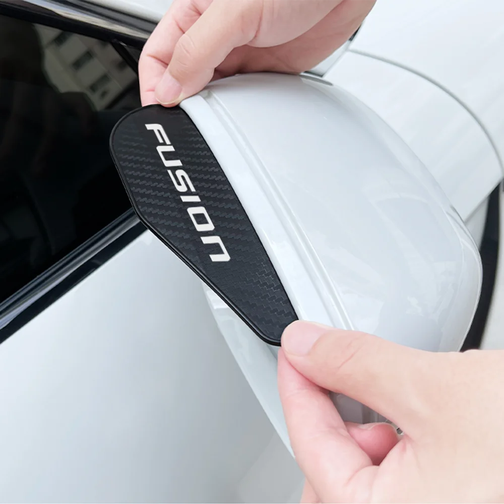 For Ford KA Ranger S-Max C-Max Galaxy Figo Fusion Transit Raptor Flex Car Rain Eyebrow Cover Rainproof Auto Exterior Accessories rearview mirror rain eyebrow,rearview mirror rain guard