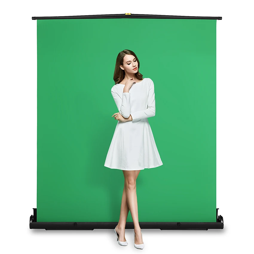 

Selens 145x200cm Green Screen Background Chromakey Backdrop Collapsible Aluminium Case For YouTube Video Game Virtual Studio
