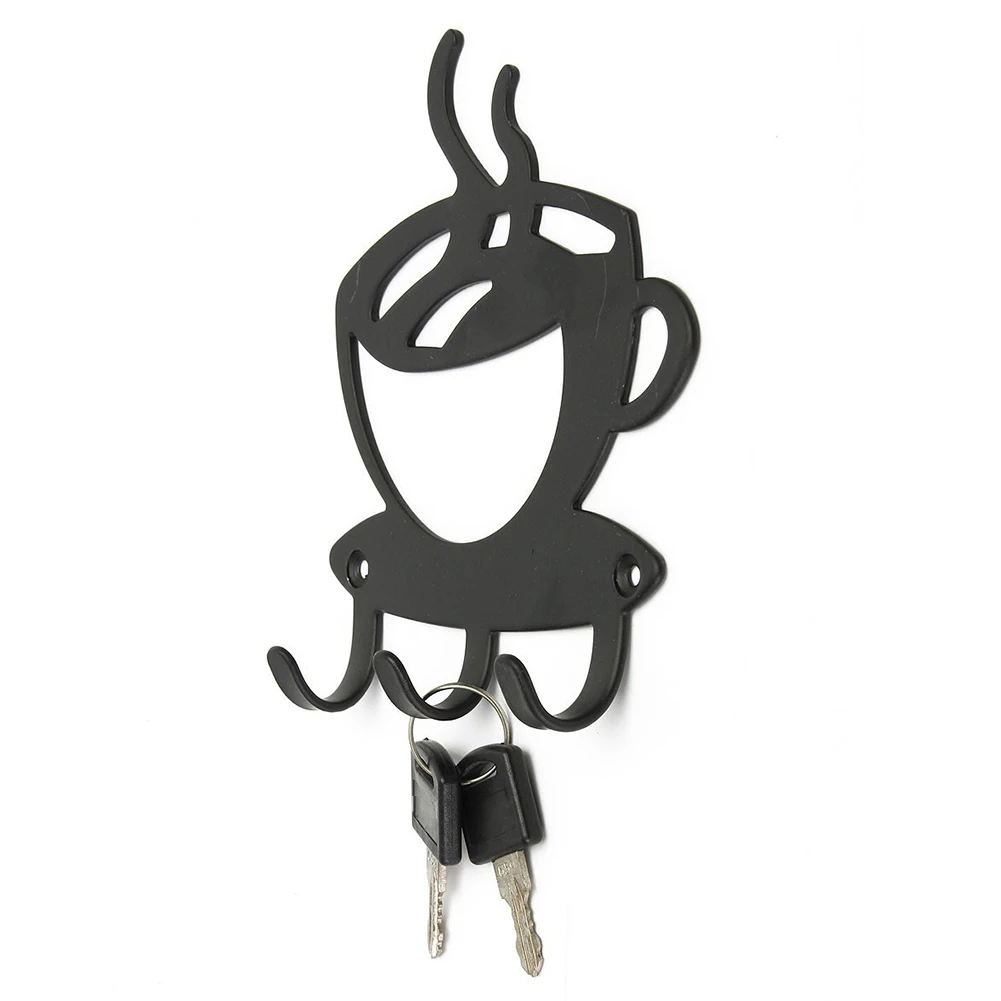 Металлический 3-х крюк подставка-держатель ключей Кофе чашка настенная вешалка Офис Органайзер