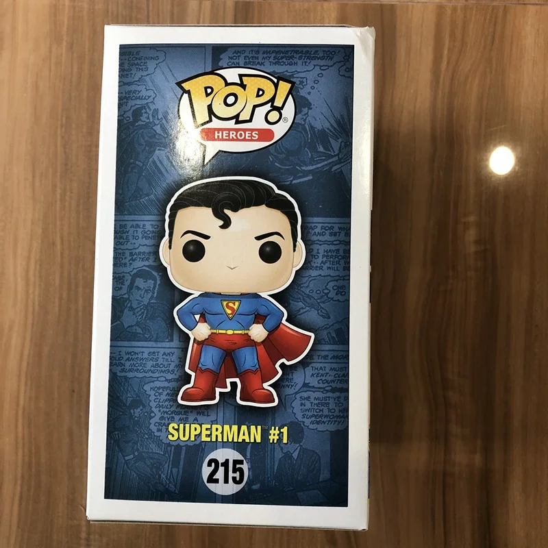2017 NYCC эксклюзивный Funko pop официальный DC Супергерои Супермен (первый внешний вид) #1